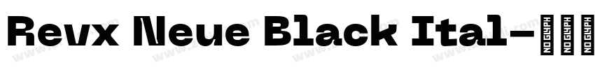 Revx Neue Black Ital字体转换